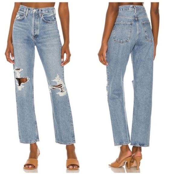 Agolde 90s Pinch Waist Jeans in Wander - Picture 2 of 11